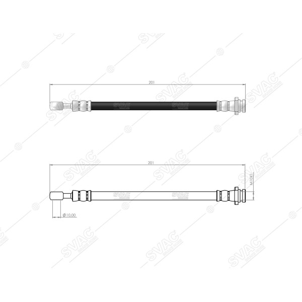 SVAC 75-134 Fren Hortumu Arka Vitara 2015- Swift 2006- Sx4 2006- 