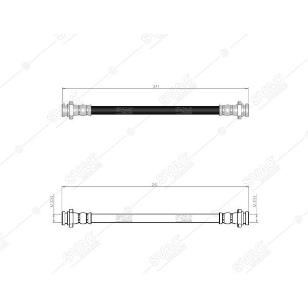 SVAC 75-138 Fren Hortumu Arka Vitara 2015- Sx4 2013-