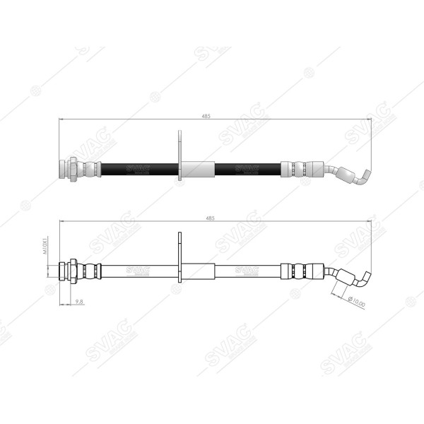 SVAC 75-139 Fren Hortumu Ön Suzuki Sx4 2006-