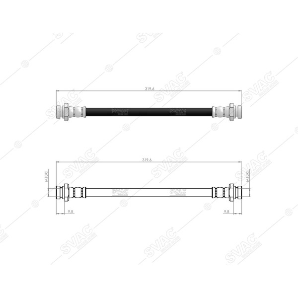 SVAC 75-140 Arka Fren Hortumu Swift III 05 10 Splash 08-