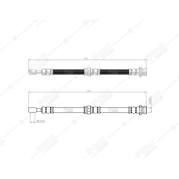 SVAC 75-144 Fren Hortumu Ön Suzuki Vitara 2015- 