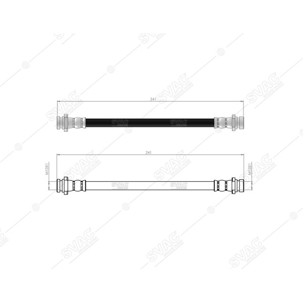 SVAC 75-145 Fren Hortumu Arka Splash 2008- Swift 2005- Sx4 2006- 