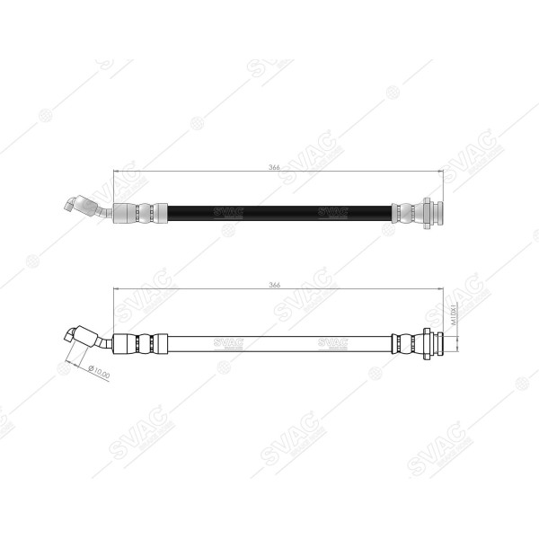 SVAC 750120 Arka Sağ Fren Hortumu Grand Vitara II 2.4-3.2 06-