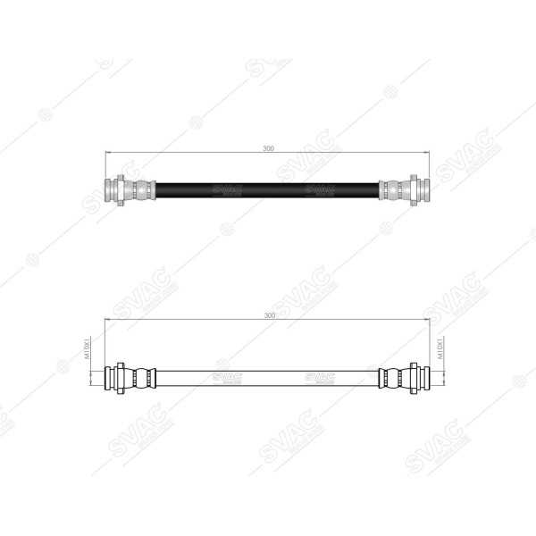 SVAC 750141 Arka Fren Hortumu Suzuki Vitara 88-98 Grand Vitara II 1.6-2.0-1.9-2.7 06- 