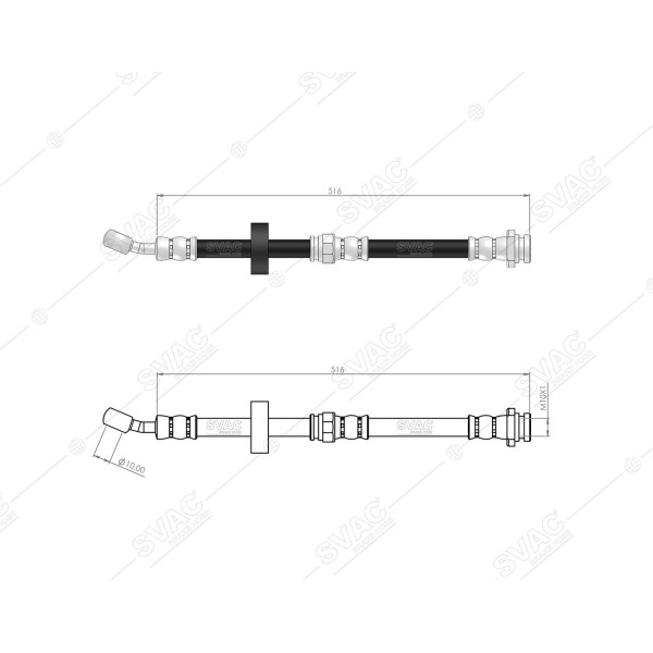 SVAC 750142 Ön Sağ Fren Hortumu Vitara 88-98