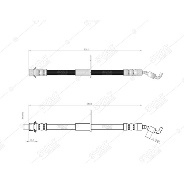 SVAC 76-110 Fren Hortumu Arka Sol Avensis 09- 