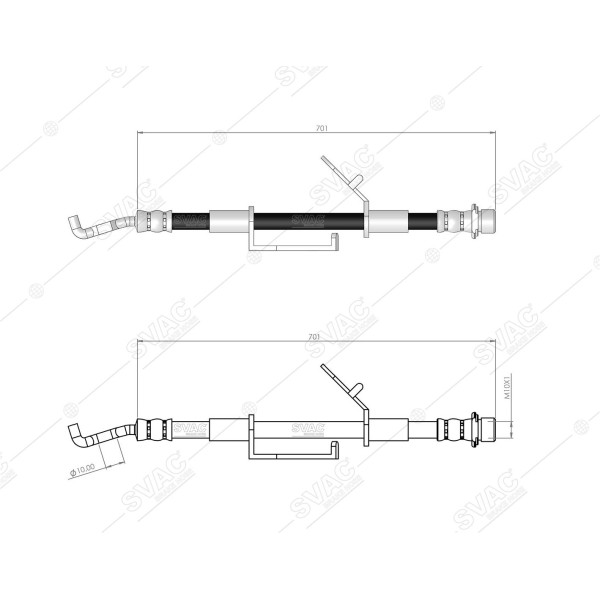 SVAC 76-111 Fren Hortumu Ön Sol Sağ Avensis 09-