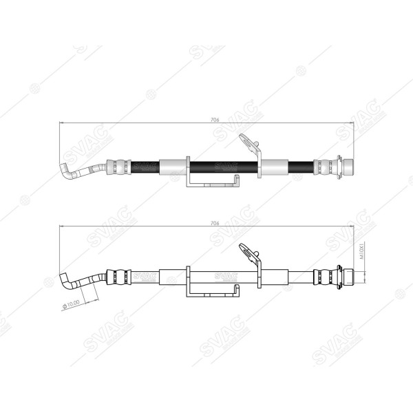 SVAC 76-112 Fren Hortumu Ön Sağ Avensis 09-