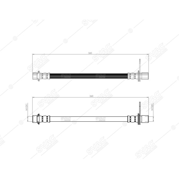 SVAC 76-119 Fren Hortumu Arka Sağ Corona St191 92-97
