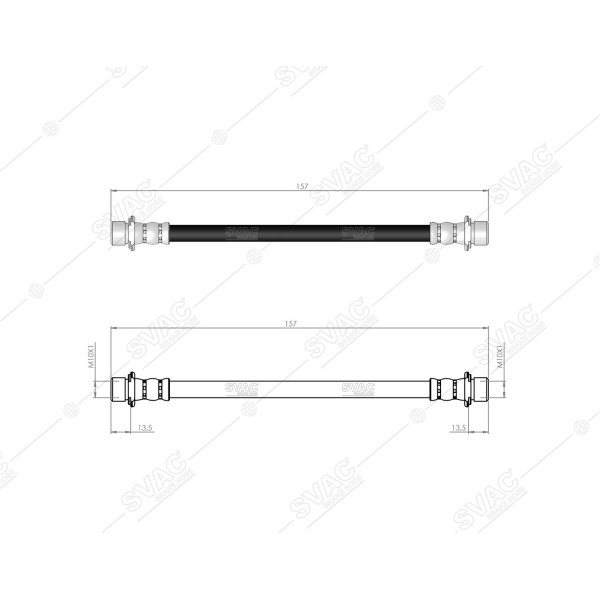 SVAC 76-130 Fren Hortumu Arka Sağ Corolla Auris 2007-2018 