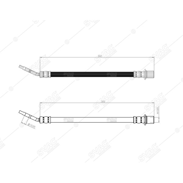 SVAC 76-146 Fren Hortumu Ön Sağ Toyota Hıace III 4×2 86 95 