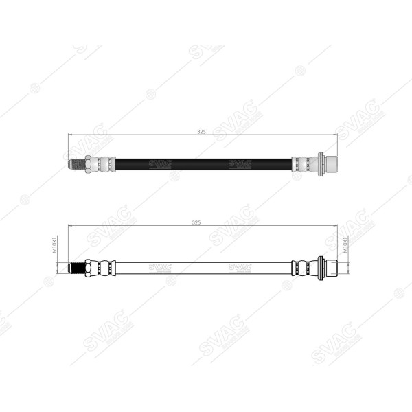 SVAC 76-158 Fren Hortumu Arka Sol Sağ Toyota Hilux 05-