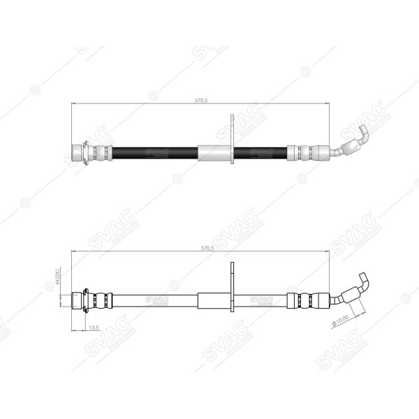 SVAC 76-175 Fren Hortumu Ön Sağ Rav 4 II 00 - 05 