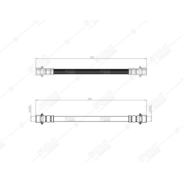 SVAC 76-177 Fren Hortumu Arka Rav4 2000-2005
