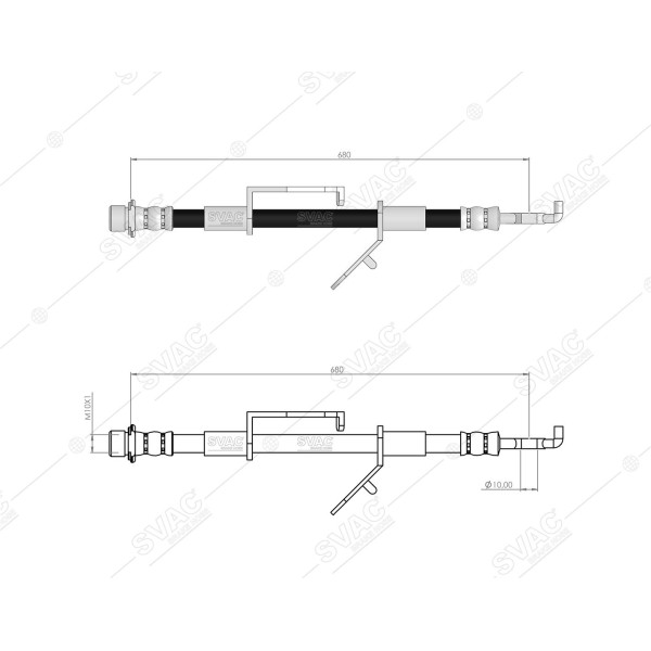 SVAC 76-178 Fren Hortumu Ön Sağ Rav4 2005-2018