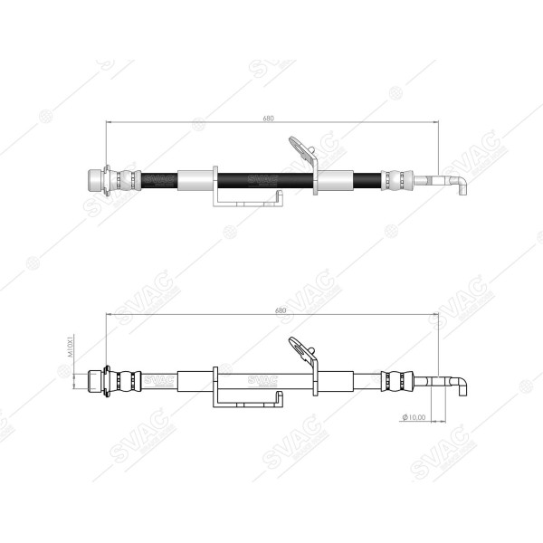 SVAC 76-179 Fren Hortumu Ön Rav 4 III 06-13 