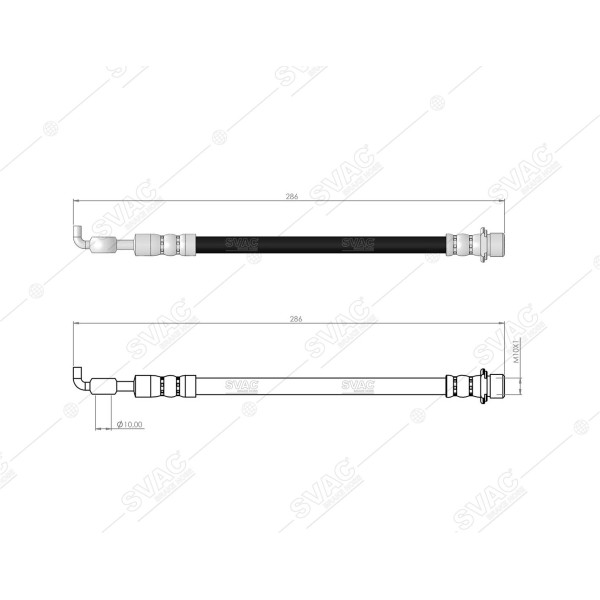 SVAC 76-229 Fren Hortumu Arka Dış Sol Sağ Yaris 11- 