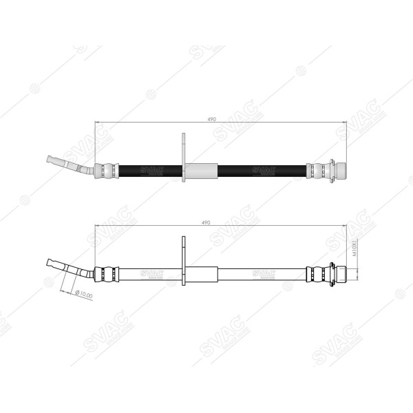 SVAC 760101 Ön Sol Fren Hortumu Avensis 97-03 