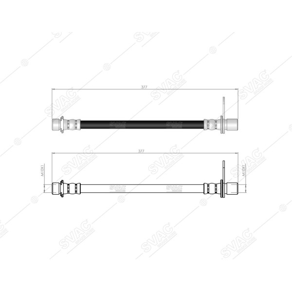 SVAC 760102 Arka Sağ Fren Hortumu Avensis 97-03