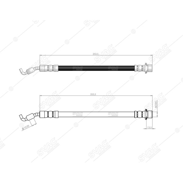 SVAC 760108 Arka Fren Hortumu Avensis 03-09 