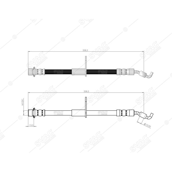 SVAC 760109 Arka Sağ Fren Hortumu Avensis 09- 