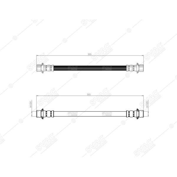 SVAC 760137 Ön Fren Hortumu Hilux 4×4 06-