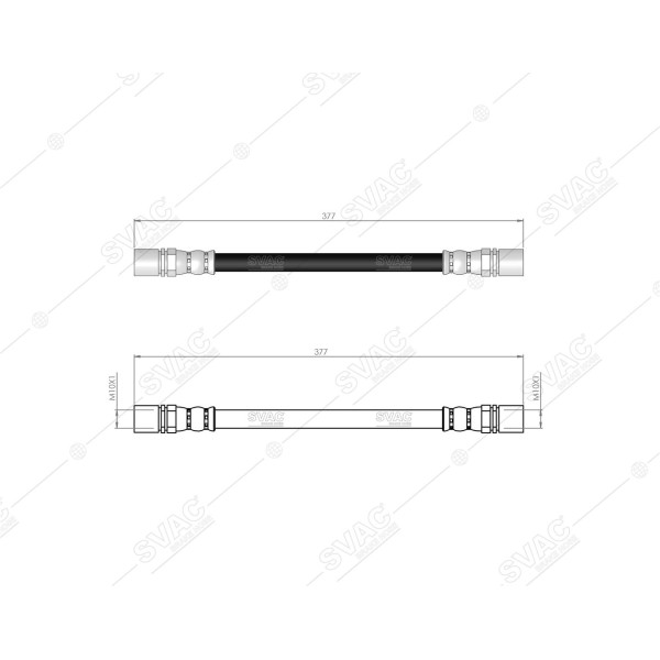SVAC 760140 Arka Fren Hortumu Toyota Corolla 87-92 Carına II - Corona At151-161 83-88