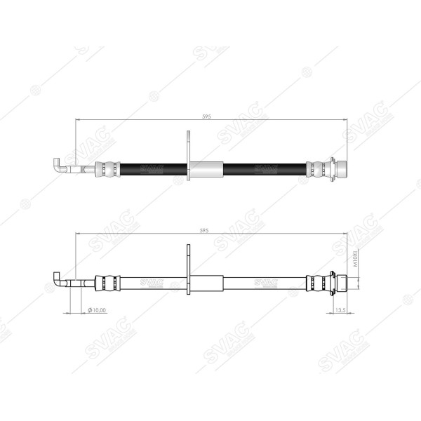 SVAC 760141 Ön Fren Hortumu Corolla 02-07