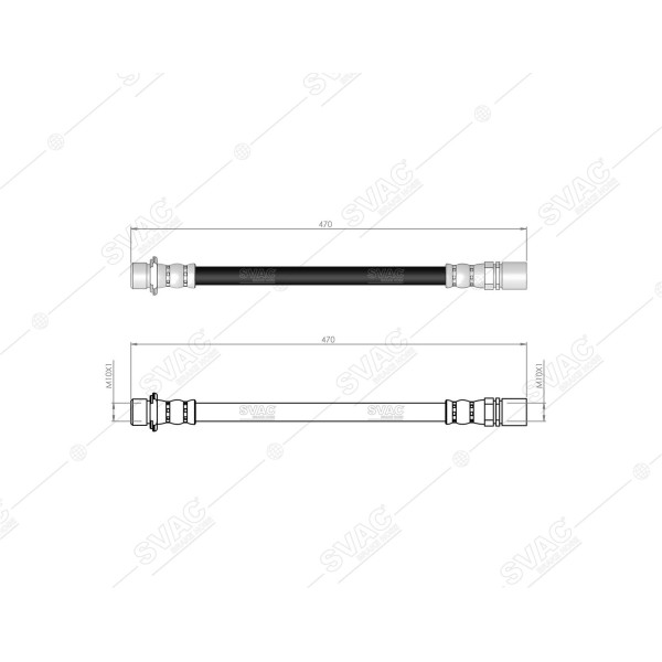 SVAC 760153 Arka Fren Hortumu Hilux 97-11 