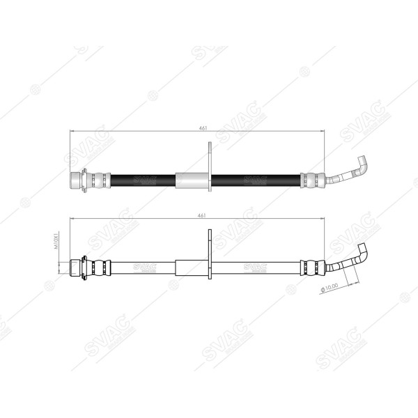 SVAC 760170 Ön Fren Hortumu Rav4 97-00 