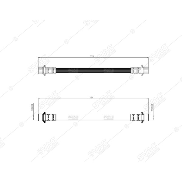 SVAC 760172 Arka Fren Hortumu Rav4 97-00 