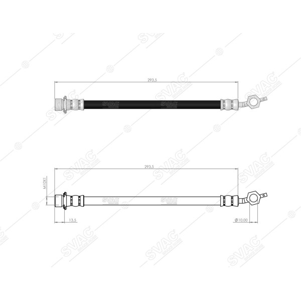 SVAC 760174 Arka Sol Fren Hortumu Rav4 II 01-06