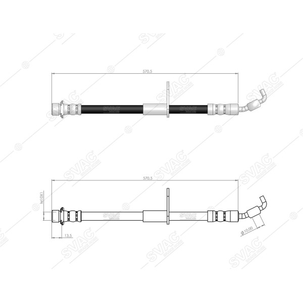 SVAC 760176 Ön Sol Fren Hortumu Rav4 II 01-06 