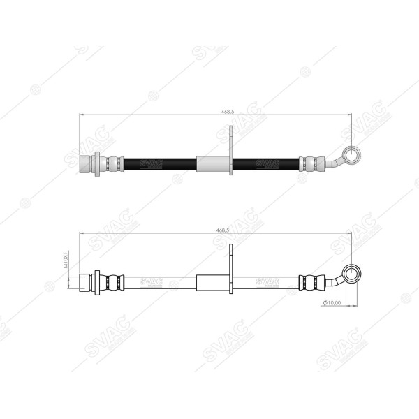 SVAC 78-100 Ön Fren Hortumu Accord Vıı 03 08