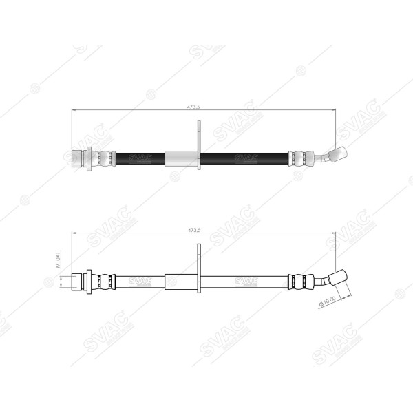 SVAC 78-103 Fren Hortumu Arka Sol Accord 2003-2008 