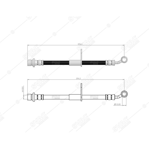 SVAC 78-110 Fren Hortumu Ön Sol Cr V II 02-06 