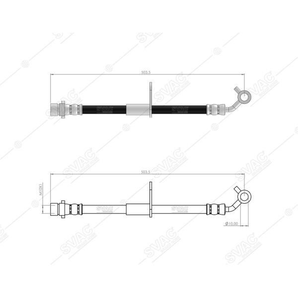SVAC 78-112 Fren Hortumu Arka Sol Sağ Honda Crv II 02-06 