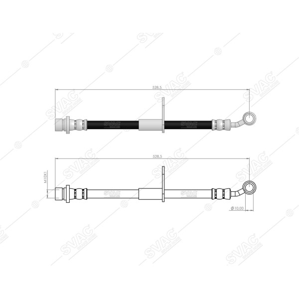SVAC 78-117 Fren Hortumu Ön Sol Civic 2005-