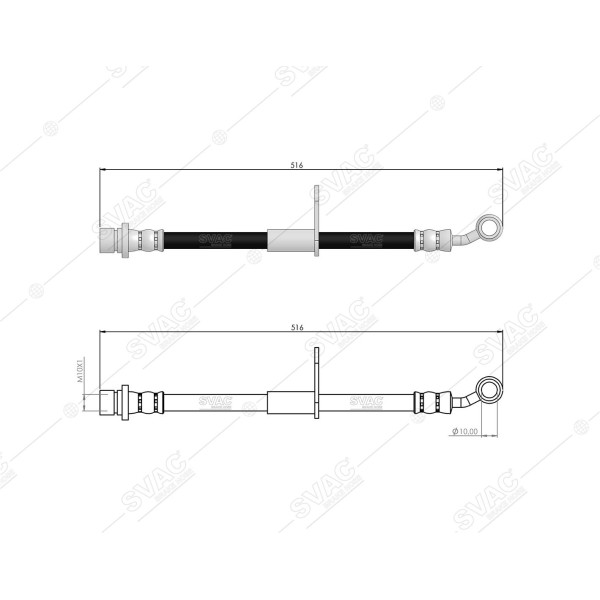 SVAC 78-118 Fren Hortumu Ön Sol Honda Accord Ix 08-