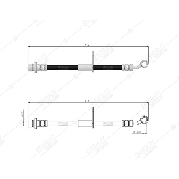 SVAC 78-119 Fren Hortumu Ön Sağ Honda Accord Ix 08- 
