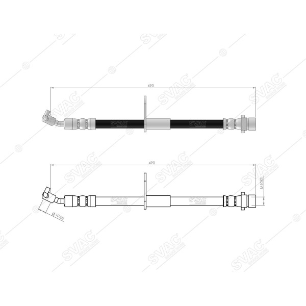 SVAC 78-120 Fren Hortumu Arka Sol Accord Ix 08- 