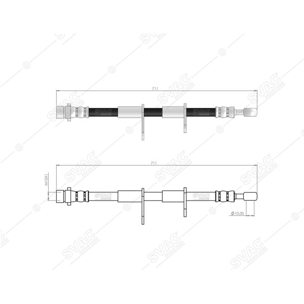 SVAC 78-122 Fren Hortumu Ön Sağ Accord IV 90-93 Accord V 93-98 Accord VI 96-98