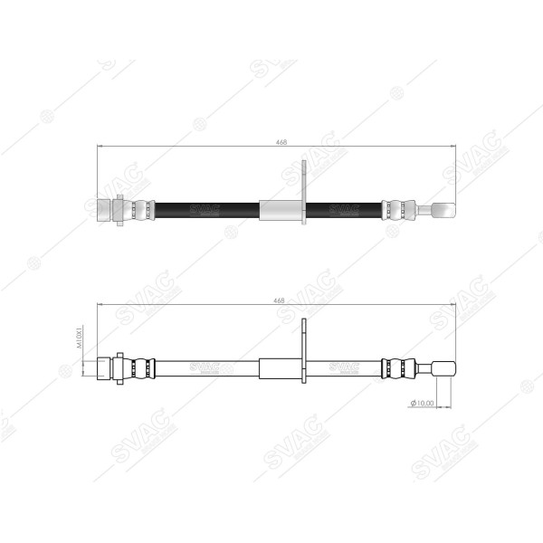 SVAC 78-126 Fren Hortumu Ön Sağ Accord 98-03
