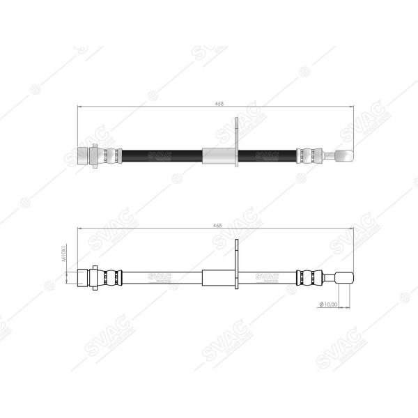 SVAC 78-127 Fren Hortumu Ön Sol Accord 98-03 