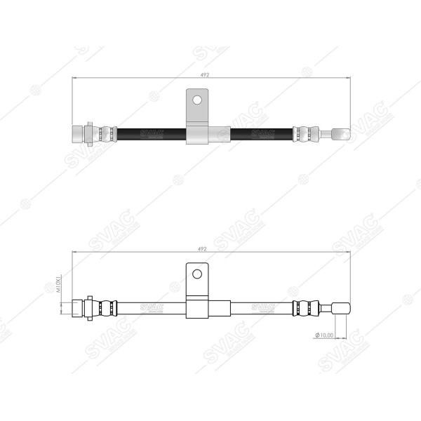 SVAC 78-137 Fren Hortumu Ön Sol Sağ Civic 83-87