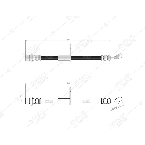 SVAC 78-150 Fren Hortumu Ön Sağ Civic (Fb7 Fb1) 11-