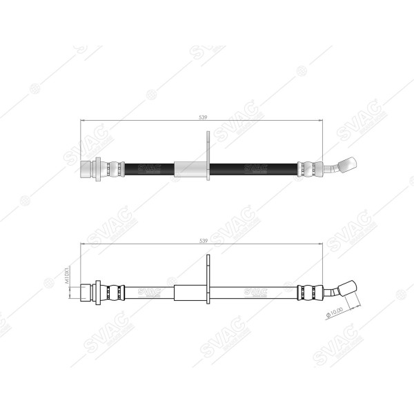SVAC 78-151 Fren Hortumu Ön Sol Honda Civic Ix 2012- 