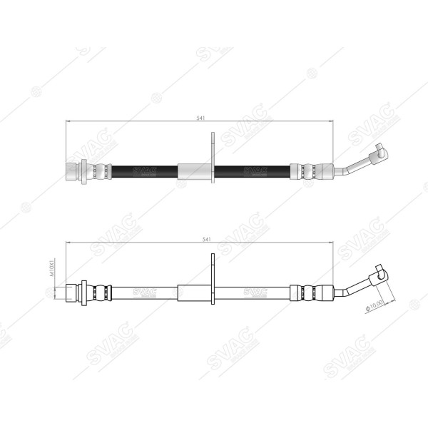 SVAC 78-156 Fren Hortumu Arka Sağ Honda Civic Fc Fk 1.0 1.5 I-Vtec 1.6 I-Dtec 16- 