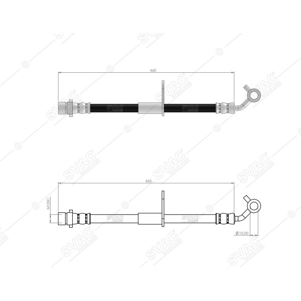 SVAC 78-160 Fren Hortumu Arka Sağ Honda Cr-V IV 2013- 