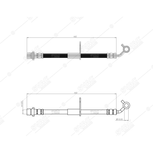 SVAC 78-161 Fren Hortumu Arka Sol Honda Cr-V 1.6 I-Dtec 4Wd 2.0 Awd I-Vtec 2013-